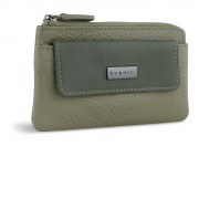 Ключница BUGATTI Sina, зеленая, воловья кожа/полиэстер, 13х1,5х7 см