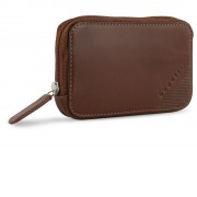 Ключница BUGATTI Nobile, коньячного цвета, воловья кожа/полиэстер, 11,5х1,5х7 см