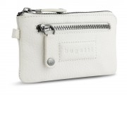 Ключница BUGATTI Elsa, белая, воловья кожа/полиэстер, 12,5х0,5х7 см