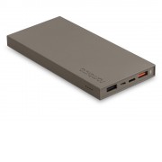 Внешний аккумулятор Rombica NEO ARIA Stone, 10000мАч, Soft-touch, PD, QCharge, Type-C, тёмно-серый