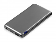 Внешний аккумулятор Forge v.2, металл, 10000mah, серебристый