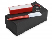 Подарочный набор Essentials Umbo с ручкой и зарядным устройством, красный