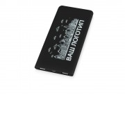 Портативное зарядное устройство с белой подсветкой логотипа Faros, soft-touch, 4000 mAh