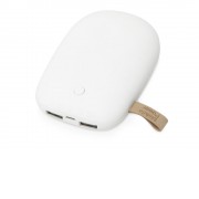 Универсальное зарядное устройство power bank в форме камня. 7800MAH. white