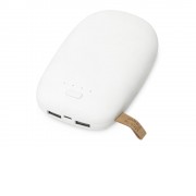 Универсальное зарядное устройство power bank в форме камня. 10400MAH. white