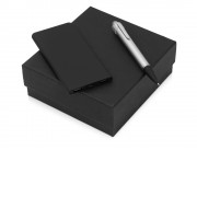 Подарочный набор Beam of Light с ручкой и зарядным устройством, серебристый