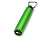 Портативное зарядное устройство Марс с карабином, 2600 mAh, зеленый