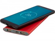 Беспроводное портативное зарядное устройство емкостью 8000 мАч Juice, красный