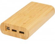 Портативное зарядное устройство Tulda из бамбука, 20 000 мАч, натуральный