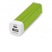 Портативное зарядное устройство Ангра, 2200 mAh, зеленое яблоко