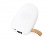 Универсальное зарядное устройство power bank в форме камня. 5200MAH. white