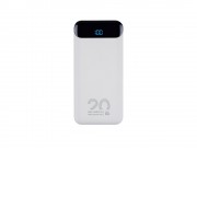 RIVACASE VA2580 (20 000mAh), QC/PD 20W внешний аккумулятор с дисплеем, белый /24