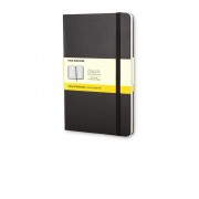Записная книжка Moleskine Classic (в клетку) в твердой обложке, Large (13х21см), черный