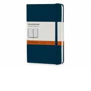 Записная книжка Moleskine Classic (в линейку) в твердой обложке, Pocket (9x14см), голубой сапфир