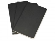 Записная книжка Moleskine Cahier (нелинованный, 3 шт.), Large (13х21см), черный