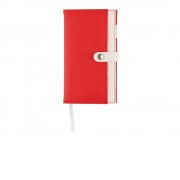 Записная книжка Pierre Cardin красная, 10,5 х 18,5 см