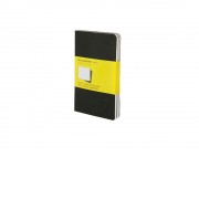 Записная книжка Moleskine Cahier (в клетку, 3 шт.), Pocket (9х14см), черный