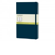 Записная книжка Moleskine Classic (нелинованный) в твердой обложке, Large (13х21см), голубой сапфир