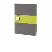 Записная книжка Moleskine Cahier (нелинованный, 3 шт.), ХLarge (19х25см), серый