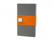 Записная книжка Moleskine Cahier (в линейку, 3 шт.), Large (13х21см), серый