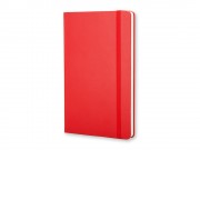 Записная книжка Moleskine Classic (нелинованный) в твердой обложке, Large (13х21см), красный