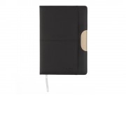 Записная книжка Pierre Cardin чёрная, 14 х 20,5 см