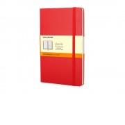 Записная книжка Moleskine Classic (в линейку) в твердой обложке, Pocket (9x14см), красный