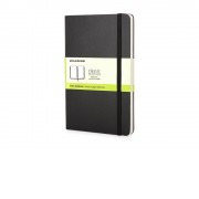 Записная книжка Moleskine Classic (нелинованный) в твердой обложке, Pocket (9x14см), черный