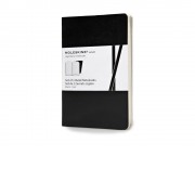 Записная книжка Moleskine Volant (в линейку, 2 шт.), Pocket (9х14см), черный