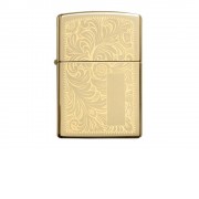 Зажигалка ZIPPO Venetian с покрытием High Polish Brass, латунь/сталь, золотистая, 38x13x57 мм