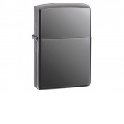 Зажигалка ZIPPO Classic с покрытием Black Ice, латунь/сталь, чёрная, глянцевая, 38x13x57 мм