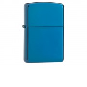 Зажигалка ZIPPO Classic с покрытием Sapphire™, латунь/сталь, синяя, глянцевая, 38x13x57 мм
