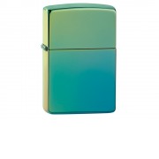 Зажигалка ZIPPO Classic с покрытием High Polish Teal, латунь/сталь, зелёная, глянцевая, 38x13x57 мм