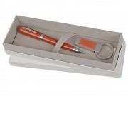 Набор Cacharel: брелок с флеш-картой USB 2.0 на 4 Гб, шариковая ручка