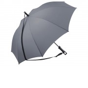 Зонт-трость 1199 Loop с плечевым ремнем, полуавтомат, серый