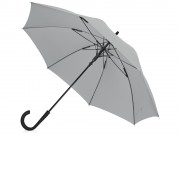 Зонт-трость Bergen, полуавтомат, серый