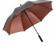 Зонт-трость 1159 Double face полуавтомат, серый/медный