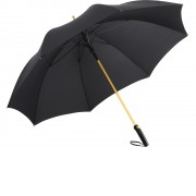 Зонт-трость 7399 Alugolf полуавтомат, черный/золотистый