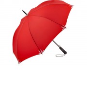 Зонт-трость 7571 Safebrella с фонариком и светоотражающими элементами, полуавтомат, красный