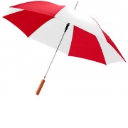 Зонт-трость Lisa полуавтомат 23, красный/белый