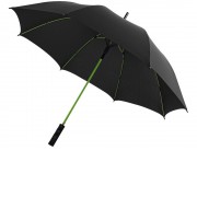 Зонт трость Spark полуавтомат 23, черный/лайм