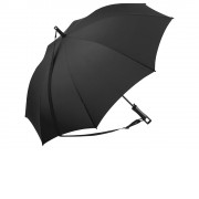 Зонт-трость 1199 Loop с плечевым ремнем, полуавтомат, черный