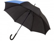 Зонт-трость Lucy 23 полуавтомат, черный/синий