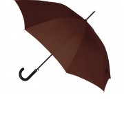 Зонт-трость полуавтоматический, коричневый