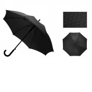 Зонт-трость полуавтомат Wetty с проявляющимся рисунком, черный