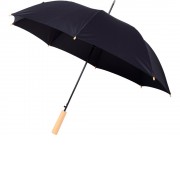 23-дюймовый автоматический зонт Alina из переработанного ПЭТ-пластика, черный