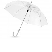 Зонт-трость Клауд полуавтоматический 23, прозрачный
