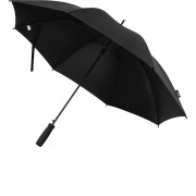 Зонт трость 23 Niel из переработанного ПЭТ-пластика, полуавтомат - Черный