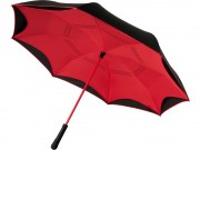 Прямой зонтик Yoon 23 с инверсной раскраской, красный