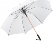 Зонт-трость 7399 Alugolf полуавтомат, белый/медный